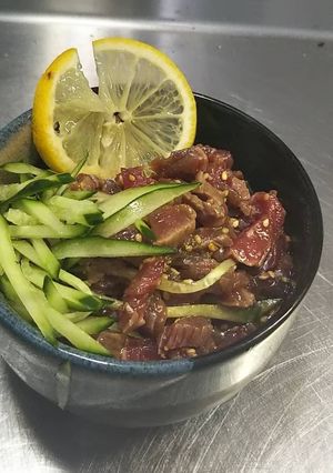 炙り牛ロースのエバラ焼肉のたれ(*≧∀≦-レシピのメイン写真