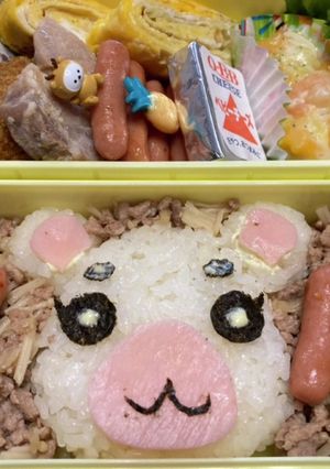 68キャラ弁 ゆきみ どうぶつの森-レシピのメイン写真