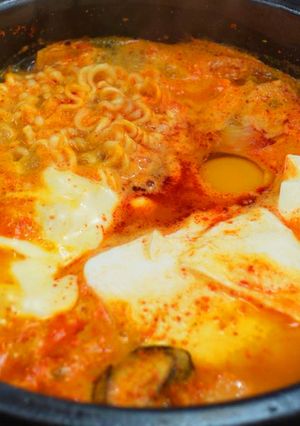 お店？！チーズラーメンスンドゥブの作り方-レシピのメイン写真