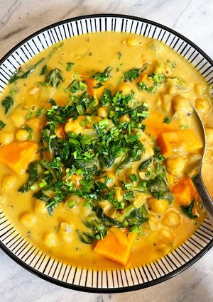 ☆ひよこ豆とサツマイモのカレー☆-レシピのメイン写真