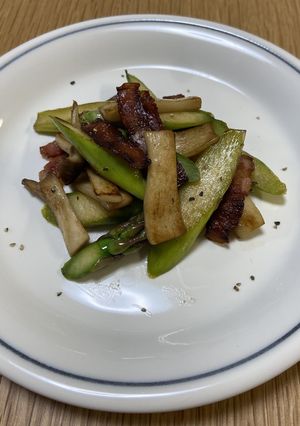 アスパラとエリンギのバター醤油炒め-レシピのメイン写真