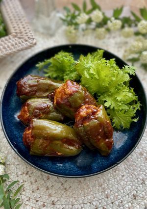 レンジで時短簡単！ピーマンの肉詰め-レシピのメイン写真