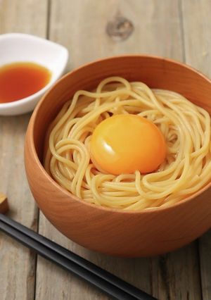 ぽん酢のたまごかけヌードル-レシピのメイン写真