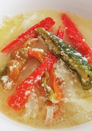 ブータン料理のエマダツィ風スープ-レシピのメイン写真