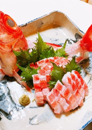 金目鯛のお造り【湯引き刺身】-レシピのメイン写真