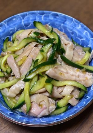 サラダチキンの柚子ポン和え-レシピのメイン写真