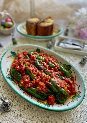 ピリッと辛いピーマンのトマトソース煮-レシピのメイン写真