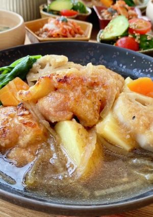 簡単♪ほっこりチキンかあさん煮-レシピのメイン写真