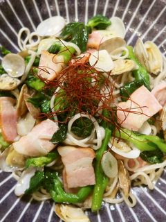 【郷土食】蕎麦の和風ボンゴレビアンコ-レシピのメイン写真