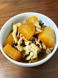 ホットクックで大根と豚こま煮込み-レシピのメイン写真