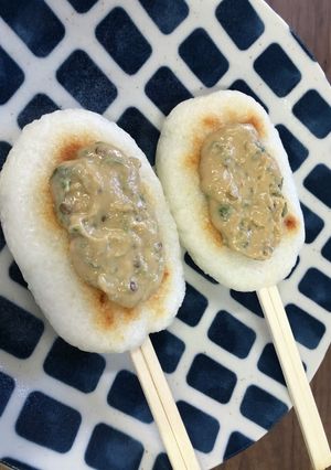【郷土食】辛味噌マヨネーズ五平餅-レシピのメイン写真