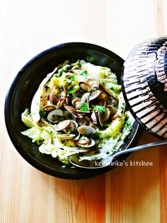 焼きキャベツとはまぐりの酒蒸し-レシピのメイン写真
