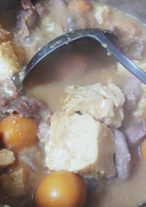 鶏もつ豆腐(味噌味)-レシピのメイン写真