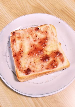 熱々！簡単ジャムバタートースト-レシピのメイン写真