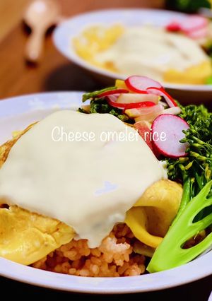 材料少なくとっても簡単なオムライス!-レシピのメイン写真