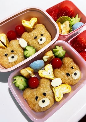 くまさん弁当-レシピのメイン写真