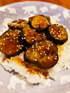 茄子の照り焼き丼-レシピのメイン写真