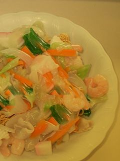 インスタント de かた焼きそば-レシピのメイン写真