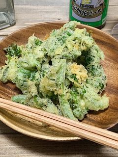 簡単!サックサク!失敗なし☆菜の花天ぷら-レシピのメイン写真