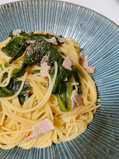 ほうれんそうとベーコンの和風パスタ-レシピのメイン写真