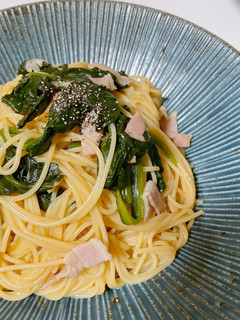 ほうれんそうとベーコンの和風パスタ-レシピのメイン写真