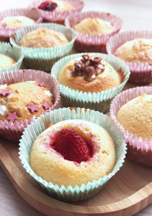 卵白消費☆甘さ控えめカップケーキ♪-レシピのメイン写真
