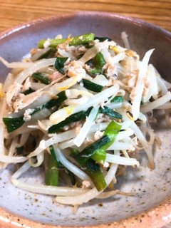 簡単作り置き!もやニラツナの炒め物-レシピのメイン写真