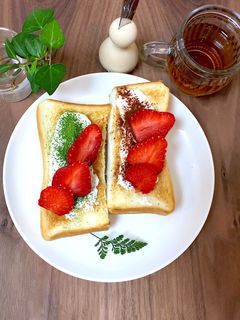 いちご抹茶ティラミストースト★おやつパン-レシピのメイン写真
