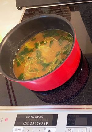 大根と三つ葉の味噌汁-レシピのメイン写真