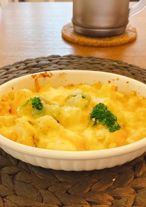 片手でジャガイモとコーンのチーズ焼き彡-レシピのメイン写真