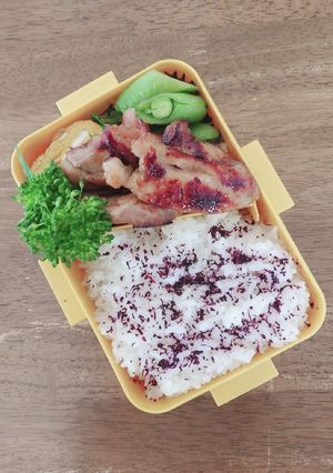 鶏もも肉の照り焼き弁当♪-レシピのメイン写真