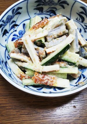 レンコン、きゅうり、ちくわの和え物-レシピのメイン写真