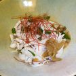 鶏のささ身と搾菜和え物