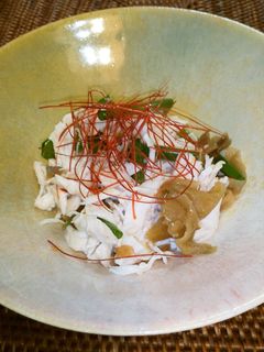 鶏のささ身と搾菜和え物-レシピのメイン写真