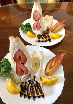 フルーツサンドのモーニング-レシピのメイン写真