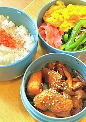 じゃこピーと鶏の甘辛！　タロの弁当113-レシピのメイン写真