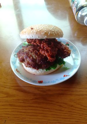 簡単!納豆バーガー!-レシピのメイン写真