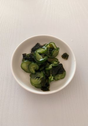 自分メモ用キュウリの酢の物-レシピのメイン写真