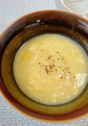 時短♫牛乳なし中華風コーンクリームスープ-レシピのメイン写真
