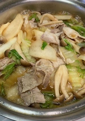 大根と白菜と豚肉の煮物-レシピのメイン写真