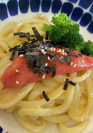 ズボラ必見 約5分でできる明太釜玉うどん-レシピのメイン写真