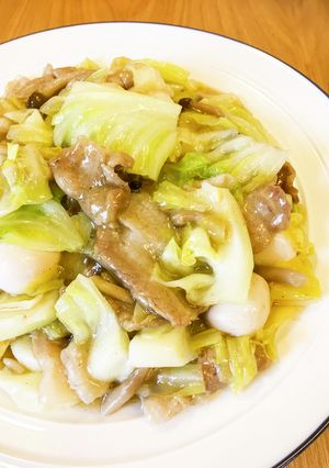 たっぷりキャベツの塩味☆野菜あんかけ-レシピのメイン写真