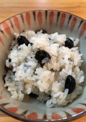 黒豆のおこわ♡-レシピのメイン写真