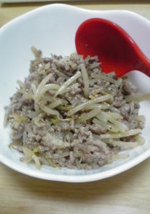 もやしとひき肉カンタン炒め-レシピのメイン写真