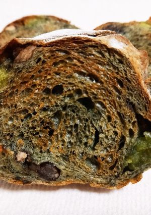よもぎパン(捏ねない)甘納豆入り-レシピのメイン写真