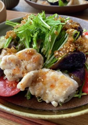 簡単♪野菜たっぷり鶏むね肉の香辛だれ-レシピのメイン写真