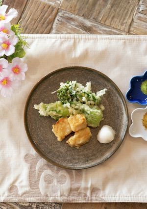 お花見に！春野菜ととらふぐの天ぷら-レシピのメイン写真