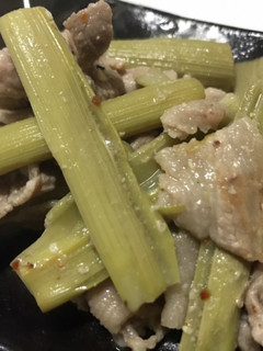 ◎◎イタドリと豚肉の味噌炒め◎◎-レシピのメイン写真