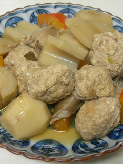 ふわふわ豆腐だんごと根菜の煮物-レシピのメイン写真