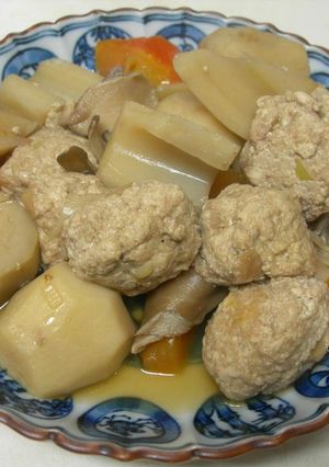 ふわふわ豆腐だんごと根菜の煮物-レシピのメイン写真